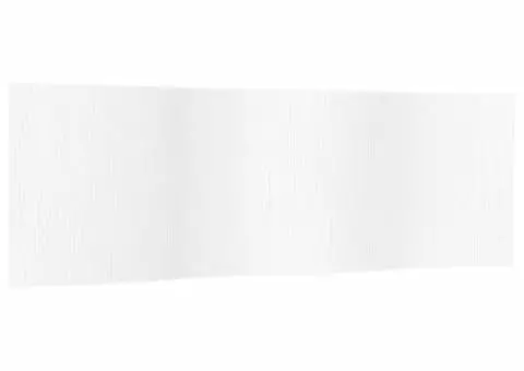 Paravan de cameră, alb, 165x600 cm , bambus - 2/5