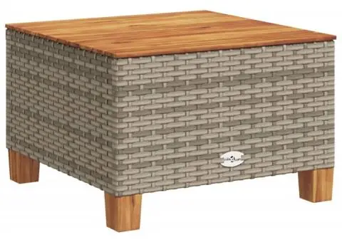 Set canapele de grădină, 7 piese, cu perne, gri, poliratan - 5/5