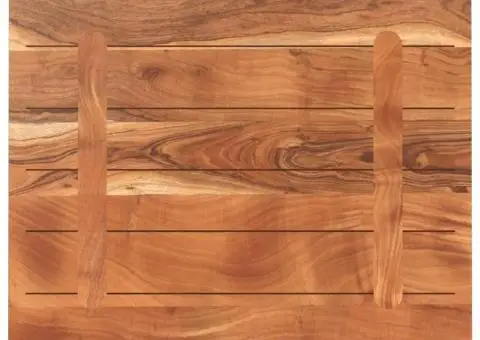 Blat masă 80x60x2,5 cm lemn solid dreptunghiular de acacia - 5/5