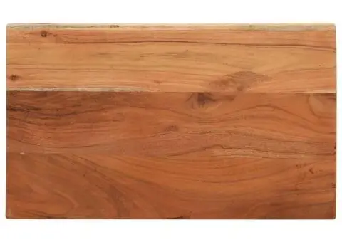 Blat masă 60x20x2,5 cm lemn dreptunghiular acacia margine vie - 1/5