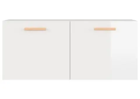Dulap de perete, alb extralucios, 80x35x36,5 cm, lemn compozit - 5/5