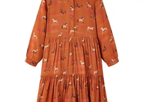 Fusta pentru copii, coniac, 128 - 1/5