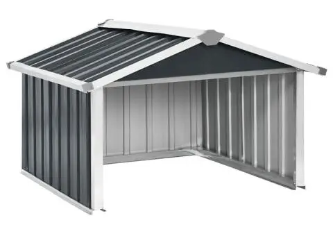 Șopron robot de gazon, 92x97x63cm, antracit, oțel zincat - 2/5