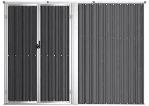 Șopron de grădină, antracit, 225x89x161 cm, oțel galvanizat - 3/5