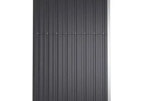 Șopron de grădină, antracit, 225x89x161 cm, oțel galvanizat - 5/5