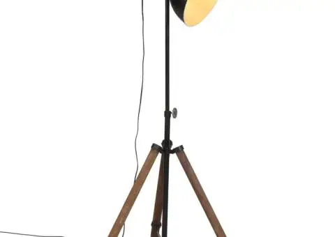 Lampă de podea 25 W, negru, 75x75x90-150 cm, E27 - 1/5