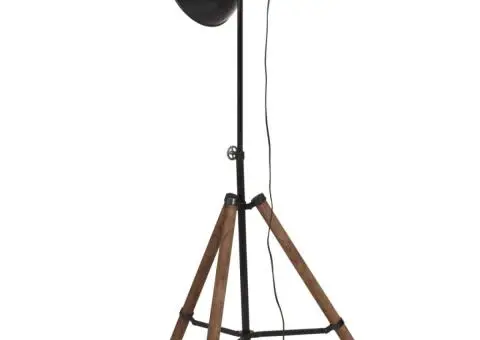 Lampă de podea 25 W, negru, 75x75x90-150 cm, E27 - 5/5