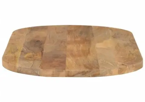 Blat de masă oval, 100x50x2,5 cm, lemn masiv de mango - 4/5