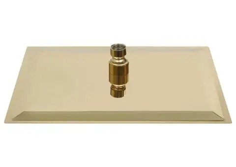 Cap duș ploaie dreptunghiular, auriu, 30x20 cm, oțel inoxidabil - 4/5
