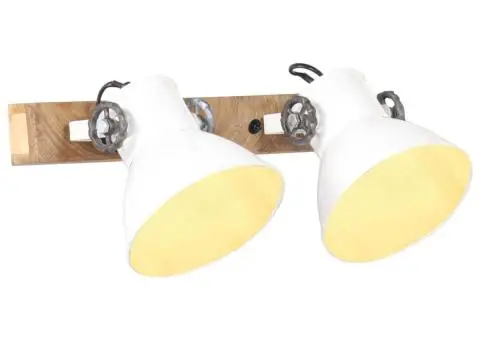 Lampă de perete industrială, alb, 45 x 25 cm, E27 - 1/5