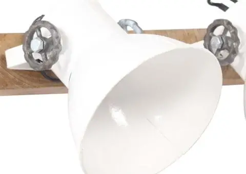 Lampă de perete industrială, alb, 45 x 25 cm, E27 - 4/5