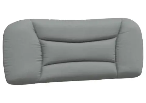 Pat cu saltea, gri deschis, 100x200 cm, textil - 5/5