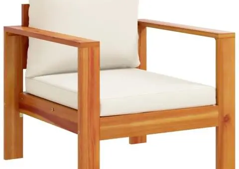 Set de canapele de grădină cu perne, 5 buc., lemn masiv acacia - 5/5