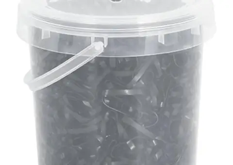 Benzi de împletit pentru cal 1500 buc. negru silicon - 4/5