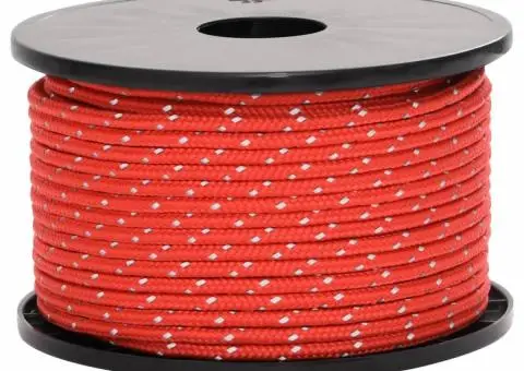 Funie pentru cort cu benzi reflectorizante și chei, 50 m, 5 mm - 4/5