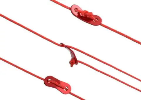 Funie pentru cort cu benzi reflectorizante și chei, 50 m, 5 mm - 5/5