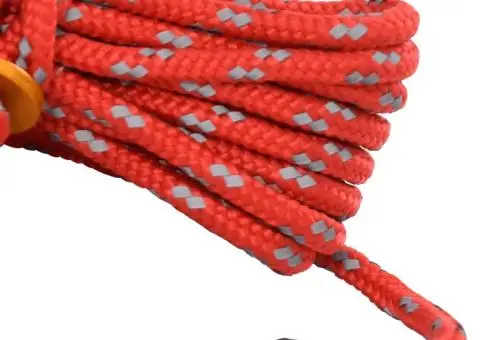 Funie pentru cort cu chei reflectorizante, 8 buc., 4 m, 4 mm - 5/5