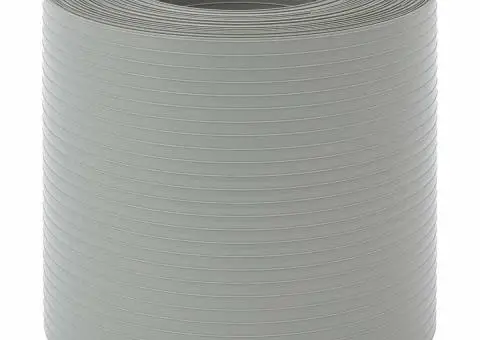 Paravane de grădină, 10 buc., gri piatră, 252,5x19 cm, PVC - 3/5