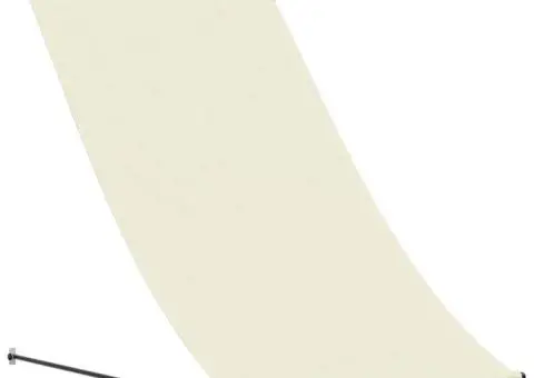 Copertină retractabilă, crem, 100x150 cm, țesătură și oțel - 2/5
