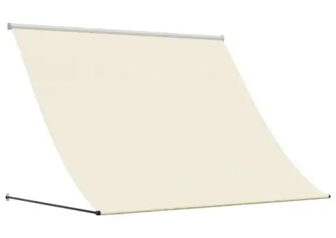 Copertină retractabilă, crem, 250x150 cm, țesătură și oțel - 2/5