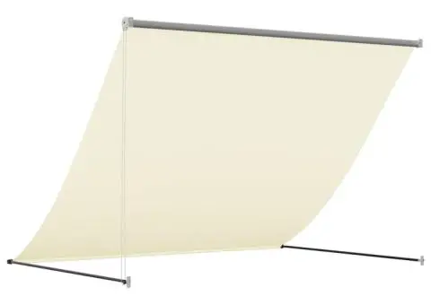 Copertină retractabilă, crem, 250x150 cm, țesătură și oțel - 5/5