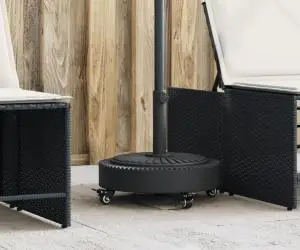 vidaXL Suport umbrelă pentru stâlpi Ø38 / 48 mm, 27 kg, rotund