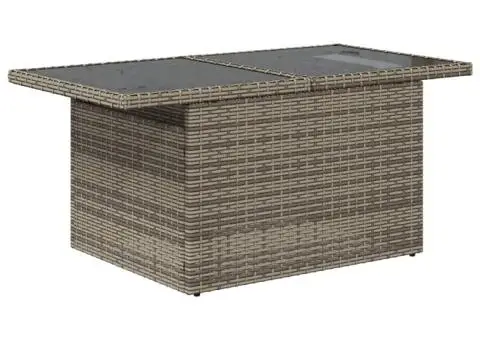 Set mobilier grădină cu perne, 6 piese, gri, poliratan - 3/5