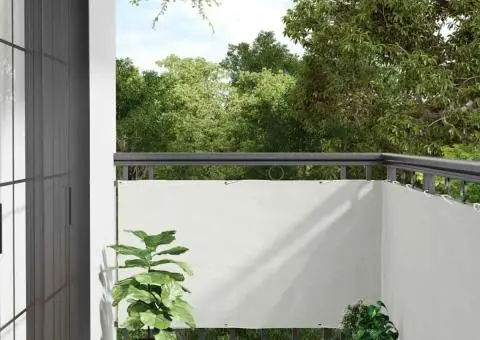 Paravan de balcon, alb, 1000x75 cm, PVC - 1/5