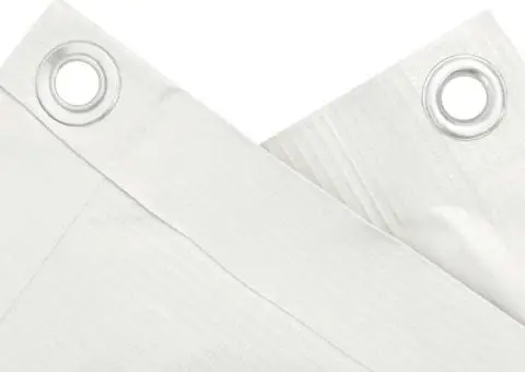 Paravan de balcon, alb, 1000x75 cm, PVC - 4/5