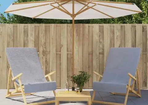 Prosoape de plajă, 2 buc., gri, 60x135 cm, textil 400 GSM - 1/5