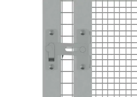 Colivie pentru păsări gri 213,5x217,5x211,5 cm oțel galvanizat - 5/5