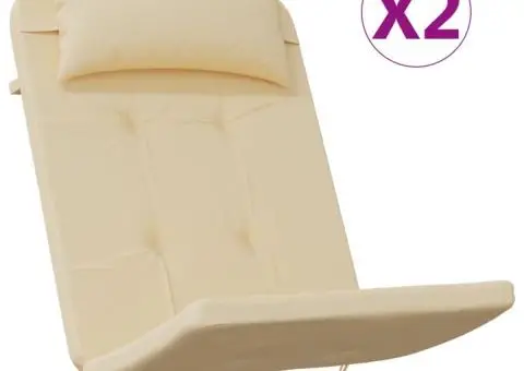 Perne pentru scaun Adirondack, 2 buc, bej, textil oxford - 2/5