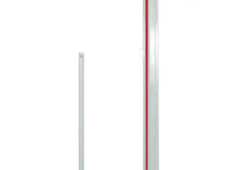 Copertină laterală retractabilă de terasă, roșu, 120 x 500 cm - 4/5