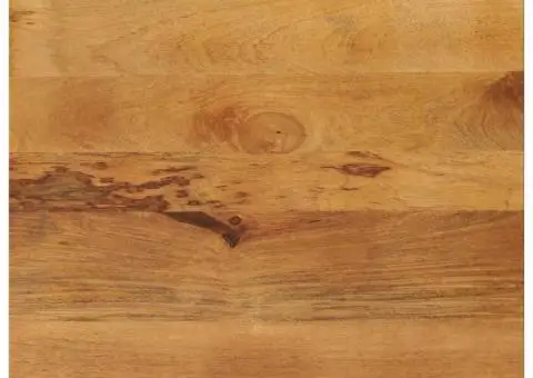 Blat masă, 80x70x3,8 cm, dreptunghiular, lemn masiv de mango - 1/5