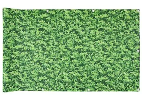 Paravan de balcon cu aspect de plantă, verde, 800x75 cm, PVC - 2/5
