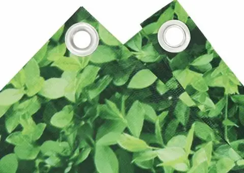 Paravan de balcon cu aspect de plantă, verde, 800x75 cm, PVC - 3/5