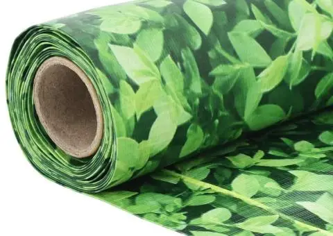 Paravan de balcon cu aspect de plantă, verde, 800x75 cm, PVC - 5/5