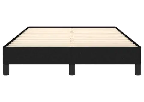 Cadru de pat fără saltea, negru, 120x200 cm, textil - 5/5