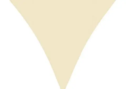 Pânză parasolar, crem, 4,5x4,5x4,5 m, HDPE, 160 g/m² - 2/5