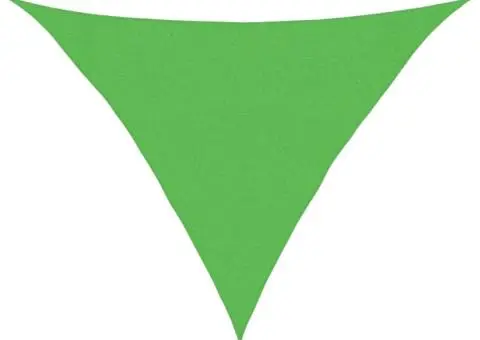 Pânză parasolar, verde deschis, 3x3x4,2 m, HDPE, 160 g/m² - 2/5