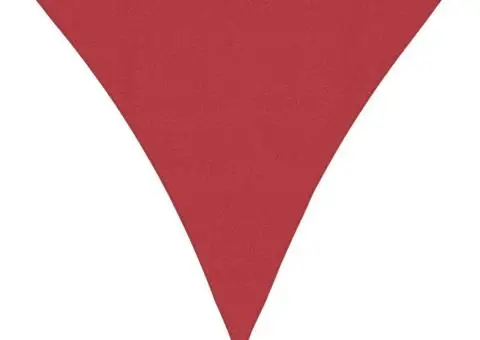 Pânză parasolar, roșu, 4,5x4,5x4,5 m, HDPE, 160 g/m² - 2/5