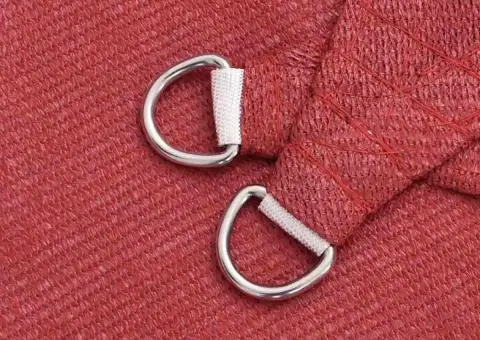 Pânză parasolar, roșu, 4,5x4,5x4,5 m, HDPE, 160 g/m² - 5/5