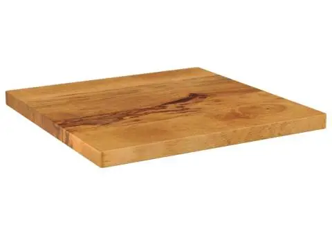 Blat de masă pătrat, 40x40x2,5 cm, lemn masiv de mango - 2/5