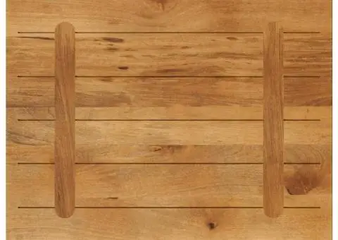 Blat masă 70x50x2,5 cm lemn masiv dreptunghiular de mango - 5/5