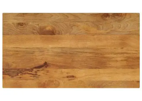 Blat masă, 110x60x3,8 cm, dreptunghiular, lemn masiv de mango - 1/5