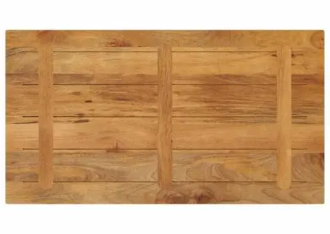 Blat masă, 110x60x3,8 cm, dreptunghiular, lemn masiv de mango - 5/5