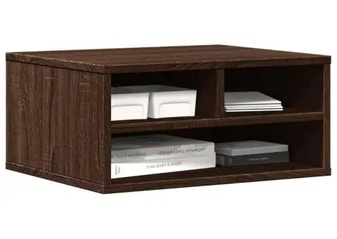 Suport imprimantă, stejar fumuriu, 49x40x22,5cm, lemn prelucrat - 4/5