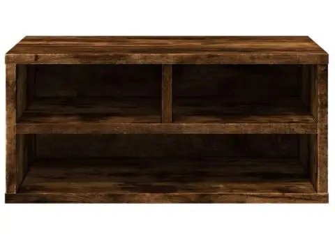 Suport imprimantă, stejar fumuriu, 49x40x22,5cm, lemn prelucrat - 5/5