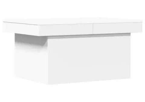 Măsuță de cafea, alb, 100x55x40 cm, lemn prelucrat - 2/5