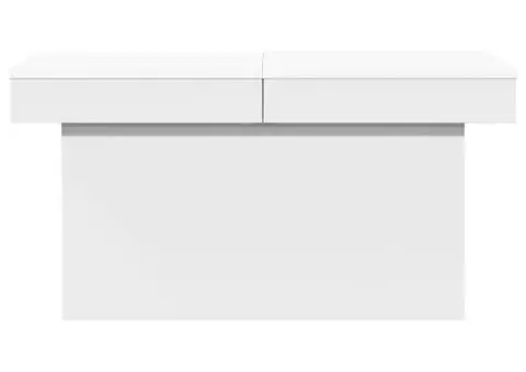 Măsuță de cafea, alb, 100x55x40 cm, lemn prelucrat - 5/5